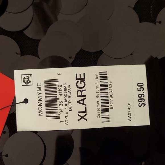 I.N.C. International Concepts Sequins Shift Dress Deep Black Size XL - Picture 9 of 9